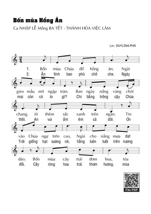 Bốn mùa hồng ân