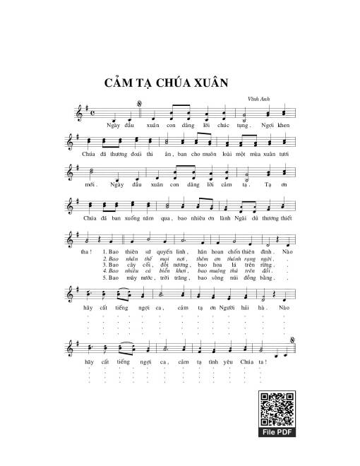 Cảm tạ Chúa xuân