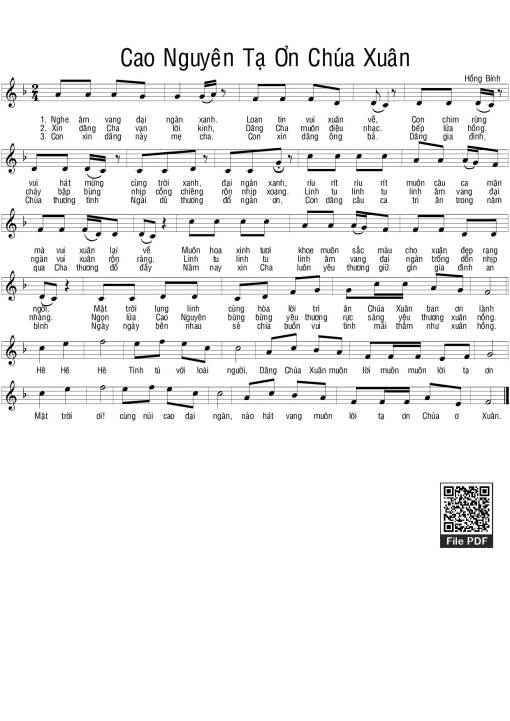 Cao nguyên tạ ơn Chúa Xuân