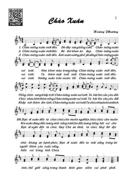 Chào xuân - Hoàng Phương