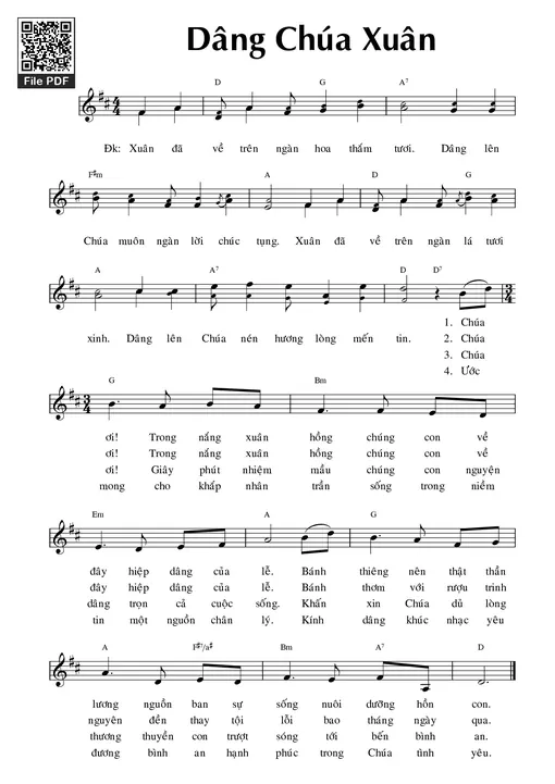 Dâng Chúa Xuân - ***