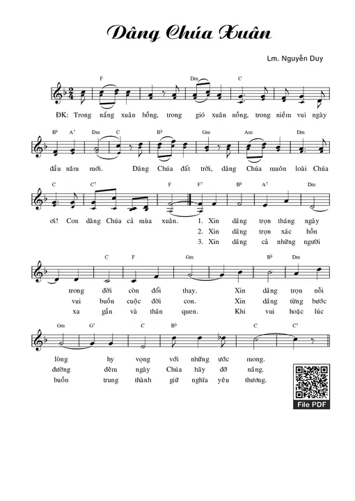 Dâng Chúa Xuân - Nguyễn Duy