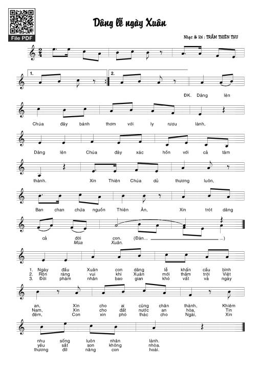 Dâng lễ ngày xuân