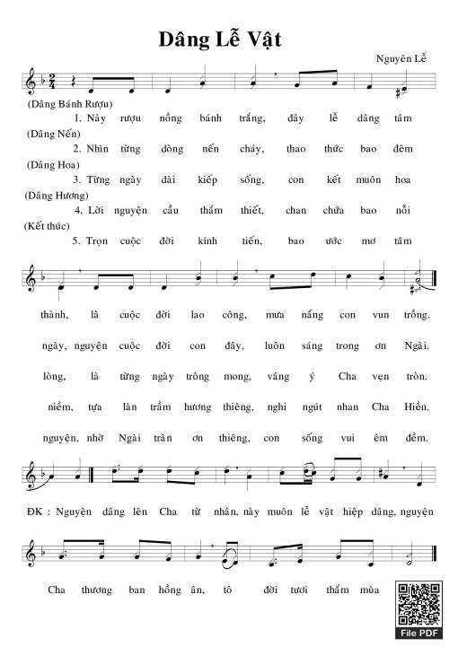 Dâng lễ vật - Nguyên Lễ