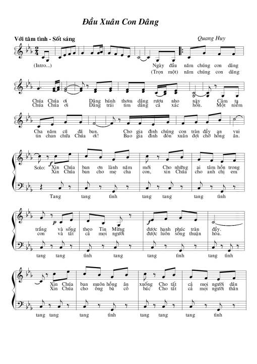 Đầu xuân con dâng