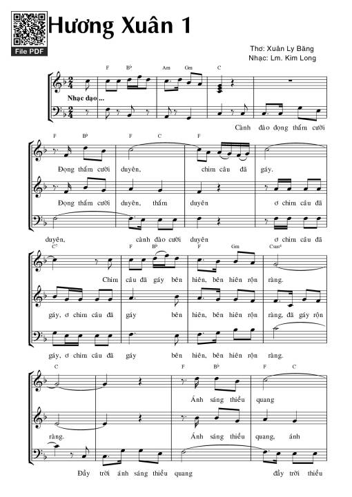 Hương xuân. 1 - Kim Long (thơ: Xuân Ly Băng)