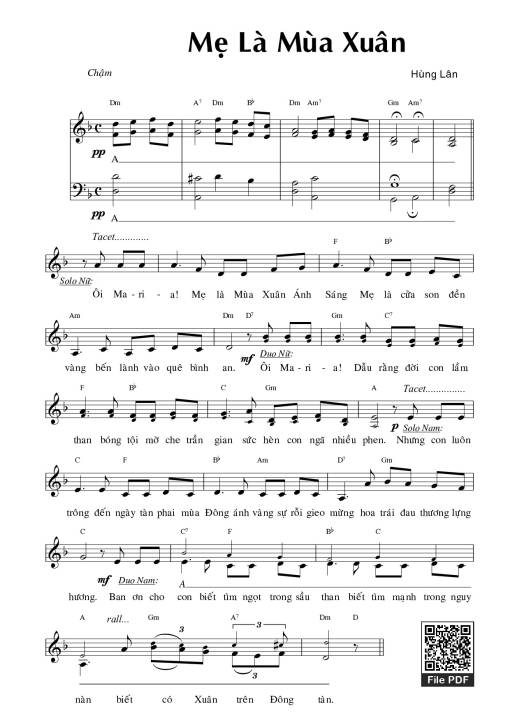 Mẹ là mùa xuân (4 bè)