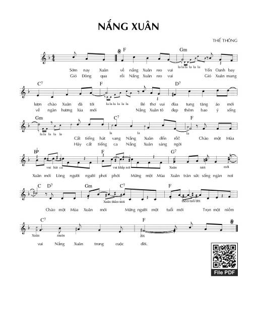 Nắng xuân - Thế Thông