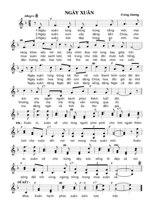 Ngày xuân - Trùng Dương