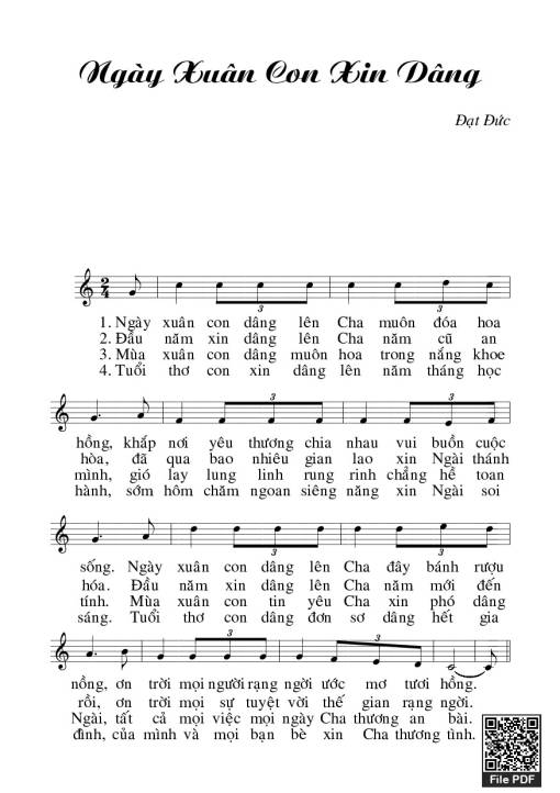 Ngày xuân con xin dâng