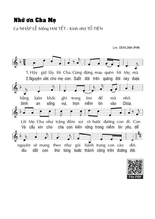 Nhớ ơn Cha Mẹ