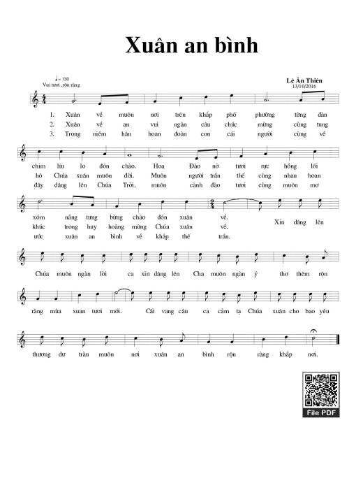 Xuân an bình - Lê Ân Thiên