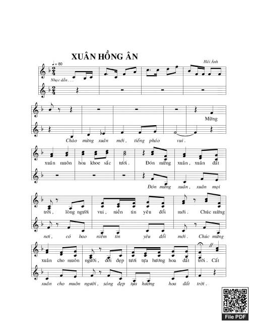 Xuân hồng ân - Hải Ánh