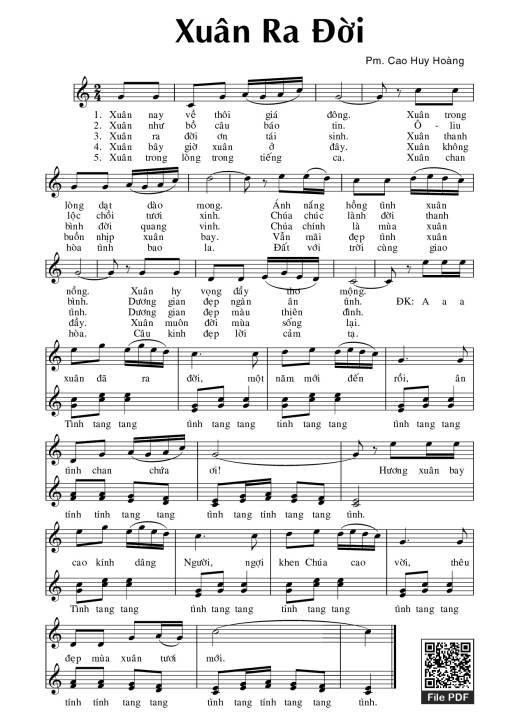 Xuân ra đời - Cao Huy Hoàng