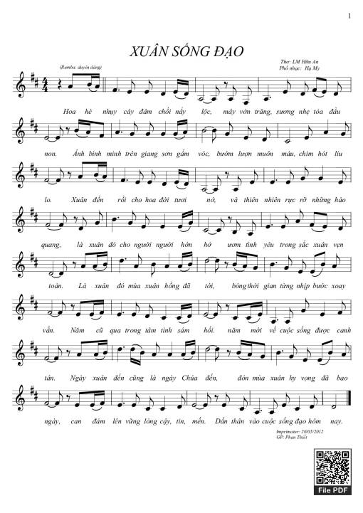 Xuân sống đạo - Hạ My</td></tr><tr><td>