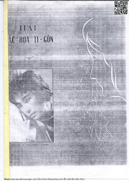 Sheet PDF of Hai sắc hoa tigôn