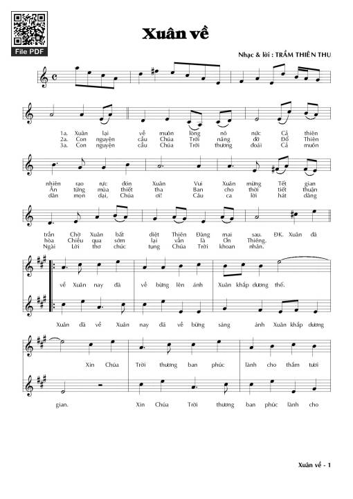 Xuân về - Trầm Thiên Thu