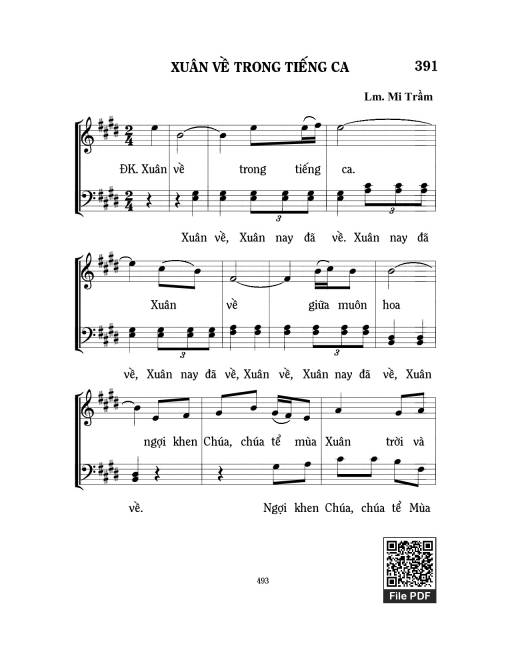 Xuân về trong tiếng ca