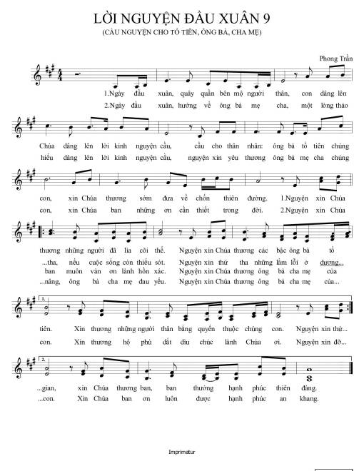 Lời Nguyện Đầu Xuân 9