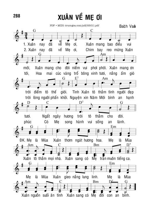 Xuân Về Mẹ Ơi