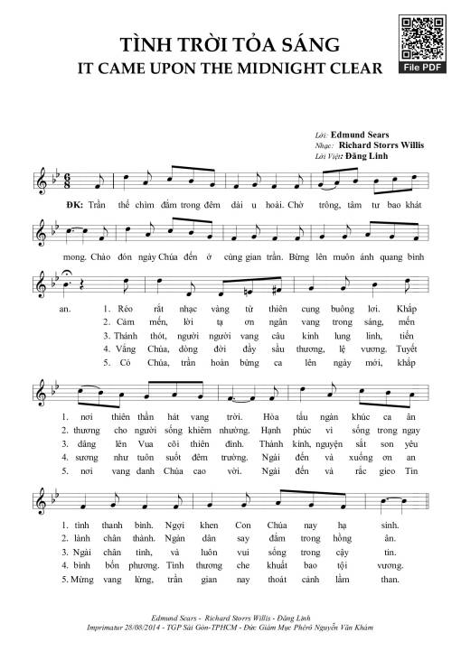 Sheet PDF of Tình Trời Tỏa Sáng