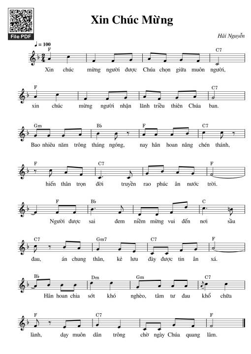 Xin Chúc Mừng - Hải Nguyễn