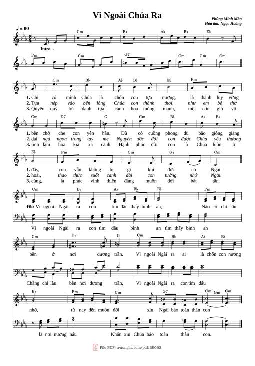 Vì Ngoài Chúa Ra (Cm)