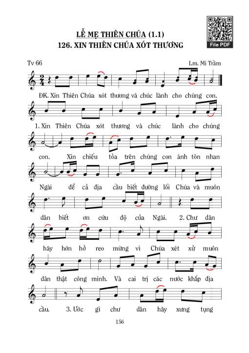 Sheet PDF of Thánh Vịnh 66, Xin Thiên Chúa Xót Thương