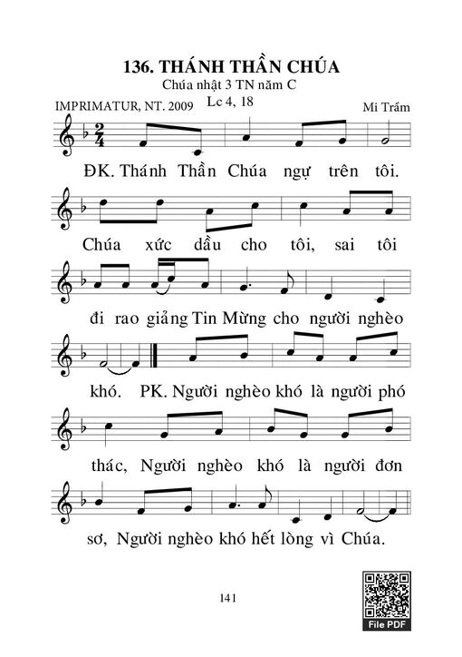 Thánh Thần Chúa - Mi Trầm