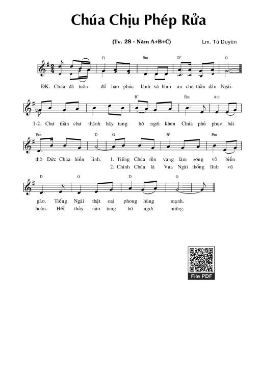 Thánh Vịnh 28, Chúa Chịu Phép Rửa