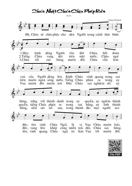 Thánh Vịnh 28, Chúa Chịu Phép Rửa