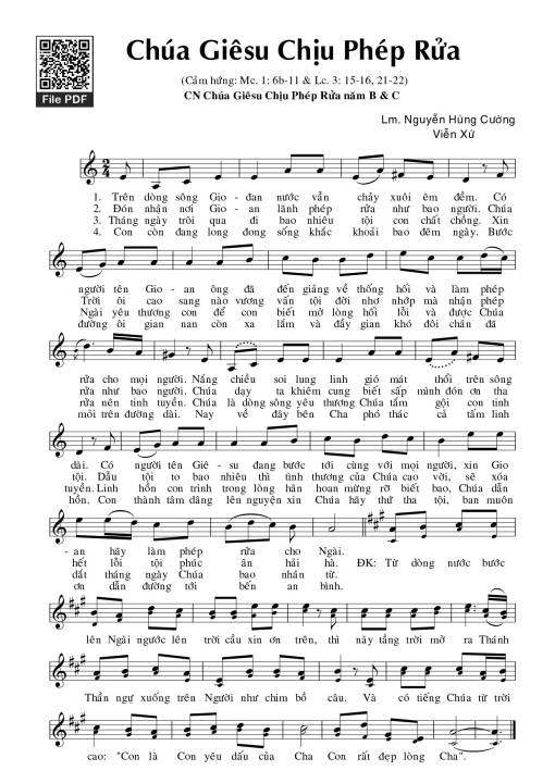 Chúa Giêsu Chịu Phép Rửa