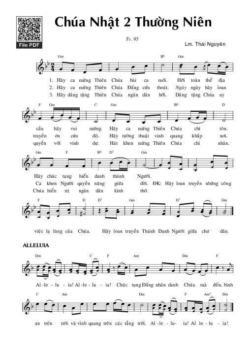 Thánh Vịnh 95, Chúa Nhật 2C Thường Niên
