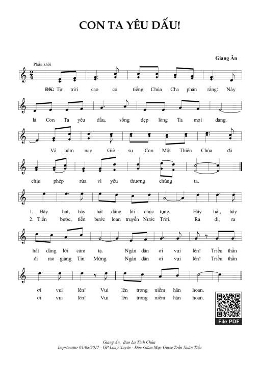Con Ta Yêu Dấu - Giang Ân