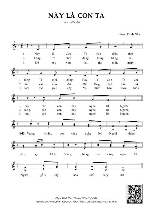 Này Là Con Ta - Phạm Đình Nhu