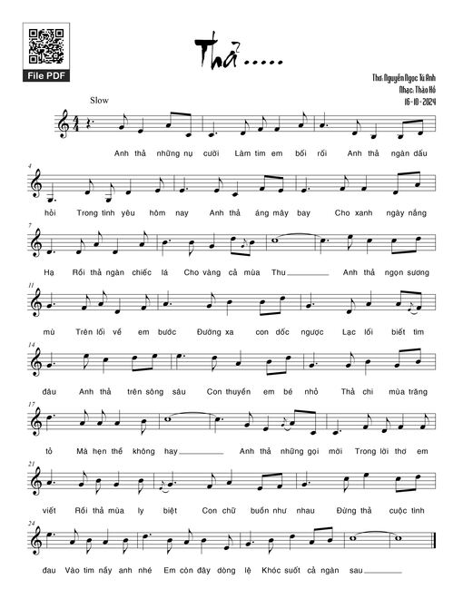 Thả ... - Thảo Hồ