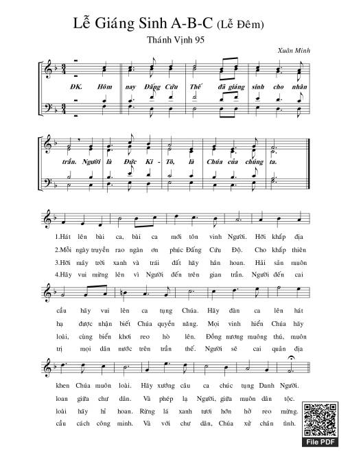 Thánh Vịnh 95, Lễ Giáng Sinh - Lễ Đêm