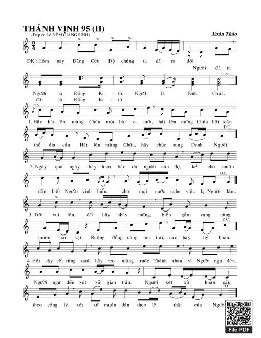 Thánh Vịnh 95, Lễ Đêm Giáng Sinh