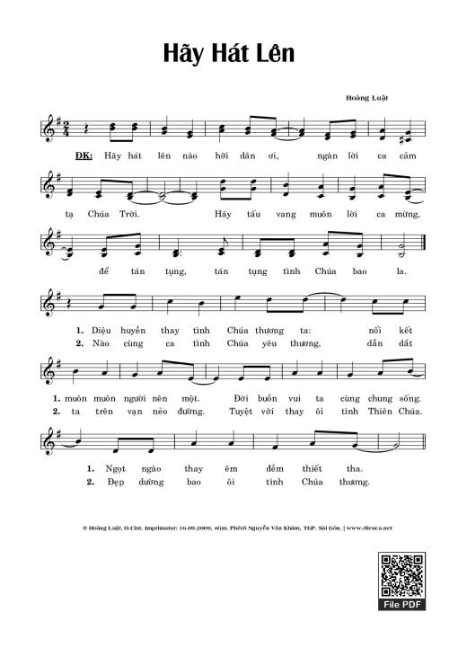 Hãy Hát Lên - Hoàng Luật