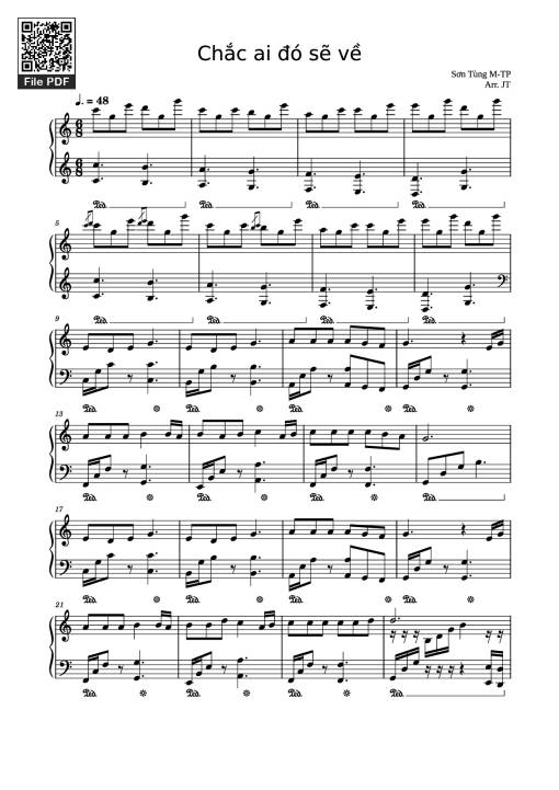 Chắc ai đó sẽ về Piano
