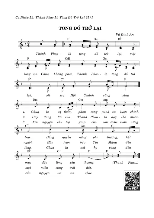 Tông Đồ Trở Lại