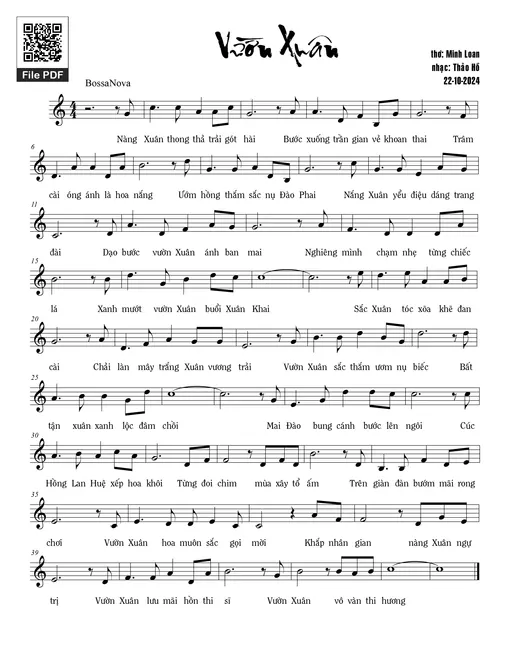 Vườn xuân - Thảo Hồ