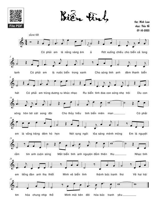 Biển tình - Thảo Hồ