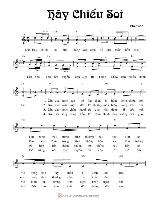 Hãy chiếu soi - Phanxicô