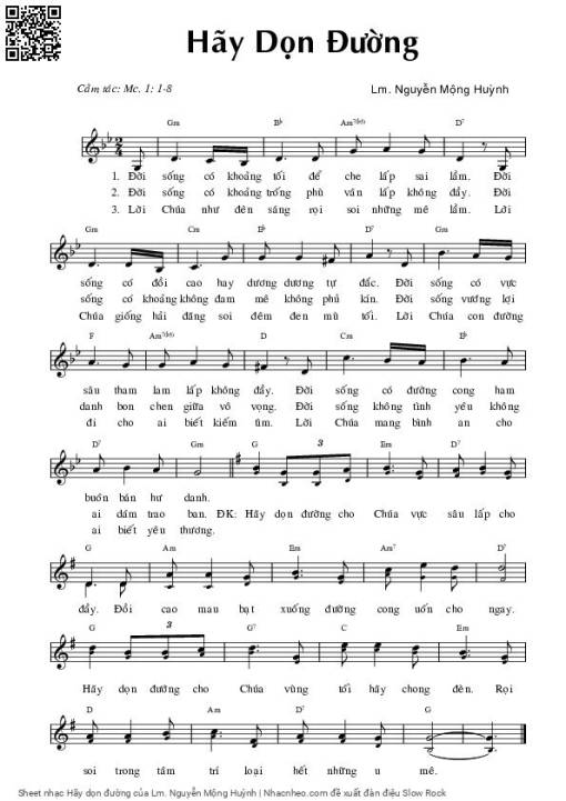 Sheet PDF of Hãy dọn đường