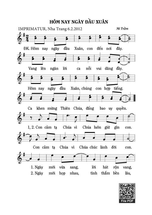 Hôm Nay Ngày Đầu Xuân