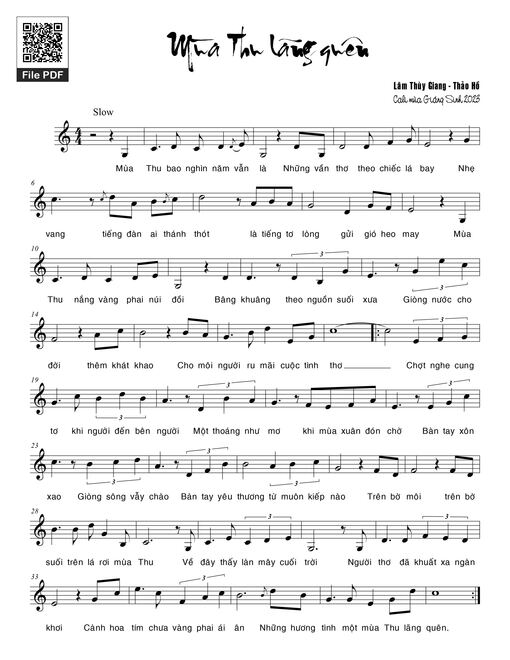 Mùa thu lãng quên