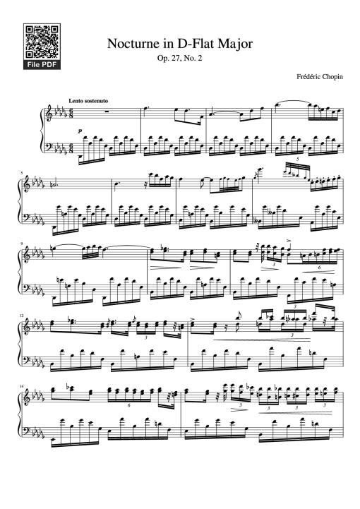 Nocturne in D-Flat Major Piano