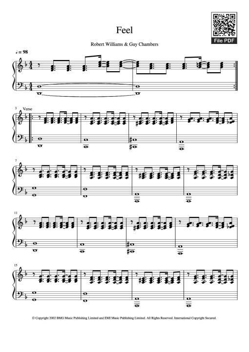 Feel Piano - Robert Williams & Guy Chambers
