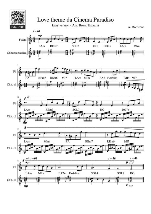 Love theme da Cinema Paradiso Guitar TAB